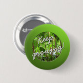 Garden Lover Houding Groeiende Planten Ronde Button 5,7 Cm (Voorkant /achterkant)