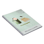 Garden Lover's Rustic Elegant Custom Notebook Notitieboek (Rechterzijde)