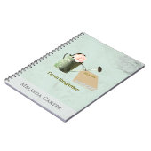 Garden Lover's Rustic Elegant Custom Notebook Notitieboek (Linkerzijde)