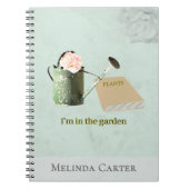 Garden Lover's Rustic Elegant Custom Notebook Notitieboek (Voorkant)