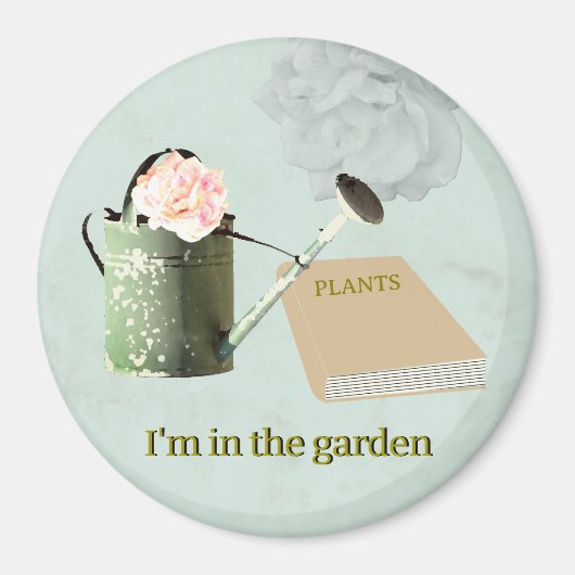Garden Lover's Rustic Elegant Magnet (Voorkant)
