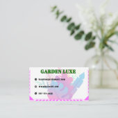 Garden Luxe Floral Visitekaartje (Staand voorkant)