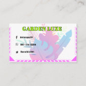 Garden Luxe Floral Visitekaartje (Achterkant)