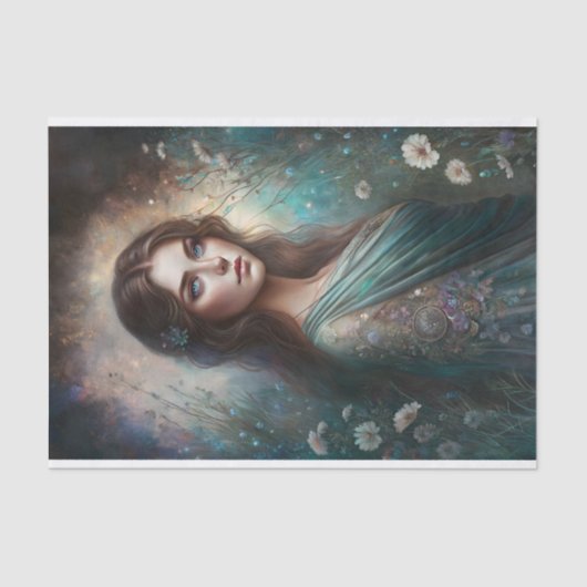 Garden Maiden Art Decoupage Tissue Paper Tissuepapier (Voorkant)