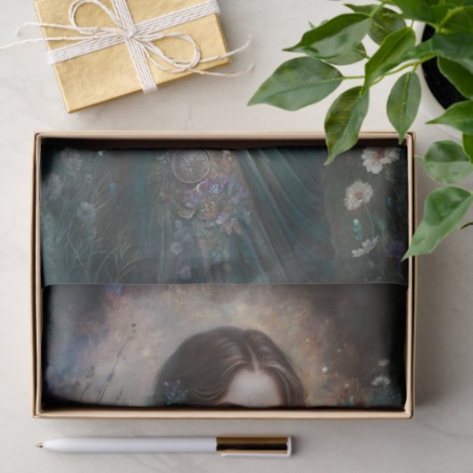 Garden Maiden Art Decoupage Tissue Paper Tissuepapier (Geschenk)