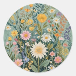Garden Medley Ronde Sticker