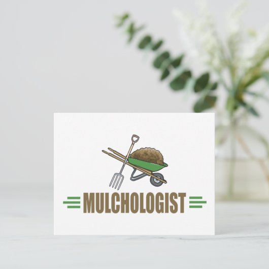 Garden Mulching Briefkaart (Staand voorkant)