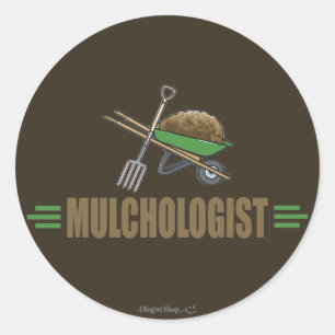 Garden Mulching Ronde Sticker