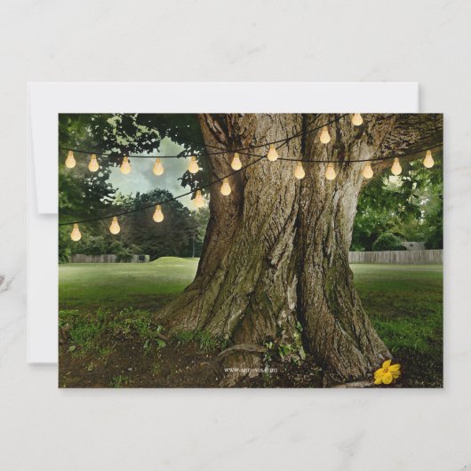 Garden New Home BBQ Housewarming Party Uitnodiging (Achterkant)