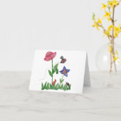 Garden Notecard Kaart (Gele Bloem)