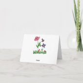 Garden Notecard Kaart (Achterkant)