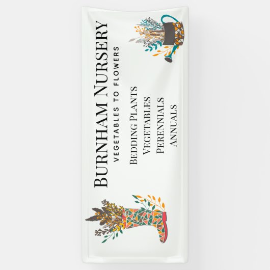 Garden Nursery Store Spandoek (Verticaal)