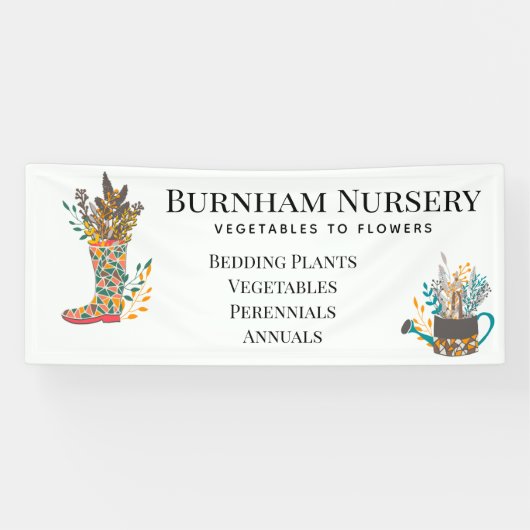 Garden Nursery Store Spandoek (Horizontaal)