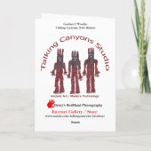 Garden O Weedin Talking Canyons, New Mexico Kaart (Achterkant)