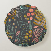 Garden of birds rond kussen (Achterkant)