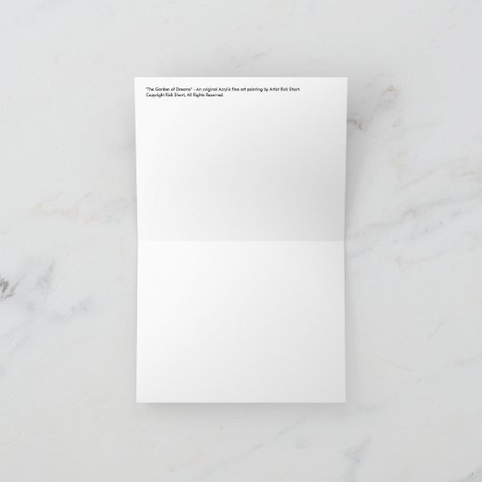 Garden of Dreams beeldende kunst schilderij Opmerk Kaart (Binnen)