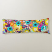 Garden of Dreams - Natuur Geïnspireerde Bloemenkun Lichaamskussen (Achterkant)