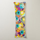 Garden of Dreams - Natuur Geïnspireerde Bloemenkun Lichaamskussen (Voorkant Verticaal)