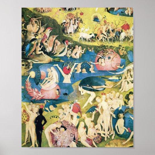 Garden Of Earthly Delights Hieronymus Bosch Poster (Voorkant)