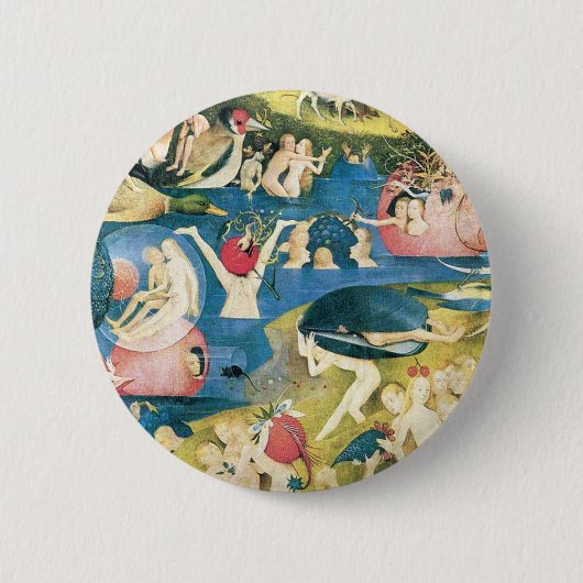 Garden Of Earthly Delights Hieronymus Bosch Ronde Button 5,7 Cm (Voorkant)