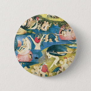 Garden Of Earthly Delights Hieronymus Bosch Ronde Button 5,7 Cm