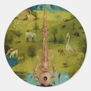 Garden of Eden - Hieronymus Bosch Ronde Sticker