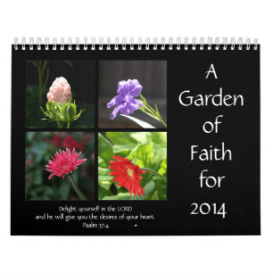 Garden of Faith, 2014 Calendar, w/Bible Quotes Kalender