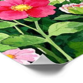 Garden of Flowers beste moeder ter wereld Poster (Hoek)