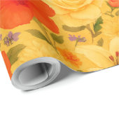 Garden of Harmony – Watercolor Floral Medley Cadeaupapier (Rol Hoek)