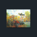 Garden of Monet at Argenteuil Fine Art Canvas Afdruk<br><div class="desc">De tuin van Monet in Argenteuil is een schilderij van de Franse kunstenaar Claude Monet c.,  die een schilderij van het impressionisme is. 1873,  met een mooie tuin met zijn vrouw en een mooie tuin op de achtergrond.</div>