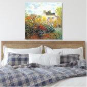 Garden of Monet at Argenteuil Fine Art Canvas Afdruk (Insitu (Slaapkamer))