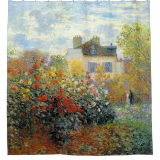Garden of Monet at Argenteuil Fine Art Douchegordijn