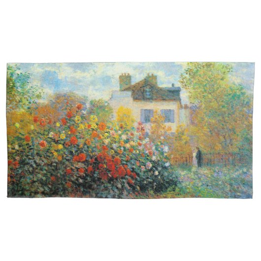 Garden of Monet at Argenteuil Fine Art Kussensloop (Voorkant)