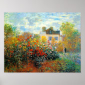 Garden of Monet at Argenteuil Fine Art Poster (Voorkant)