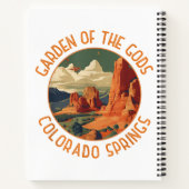 Garden of the Gods Colorado Springs Distress Cir Notitieboek (Achterkant)
