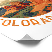 Garden of the Gods Colorado Springs Distress Cir Poster (Hoek)