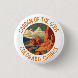 Garden of the Gods Colorado Springs Vervuild Cir Ronde Button 3,2 Cm