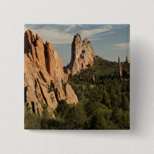 Garden of the Gods Historische Site Vierkante Button 5,1 Cm