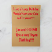 Garden of the Gods Verjaardag Wenskaart Kaart (Binnen)