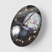 Garden Orbs Acrylic Wall Clock Ronde Klok (Hoek)