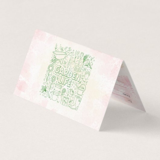 Garden Pack Visitekaartje (Achterkant)
