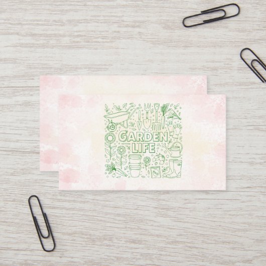 Garden Pack Visitekaartje (Voorkant / Achterkant in situ)