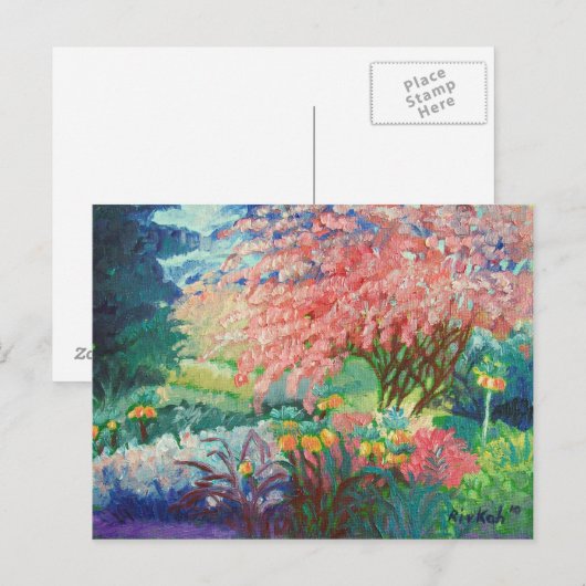 Garden Paradise Briefkaart (Voorkant / Achterkant)