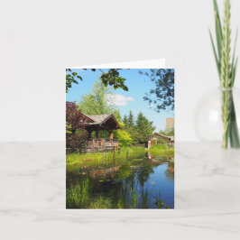 Garden Park Hideaway Gevouwen Wenskaart Kaart