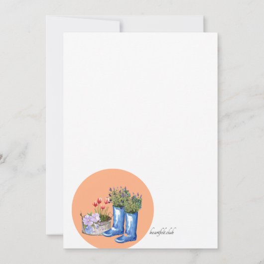 Garden-partij Kaart (Achterkant)