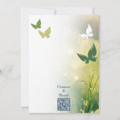 Garden Party 4th Birthday Invitation Kaart (Achterkant)