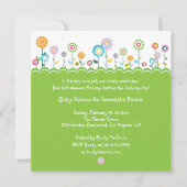 Garden Party Baby shower Invitation Kaart (Voorkant)