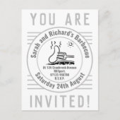 Garden Party Barbecue Briefkaart (Voorkant)