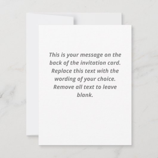 Garden Party Barbecue Invitation Kaart (Achterkant)