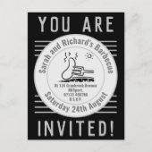 Garden Party Barbecue Uitnodiging Briefkaart (Voorkant)